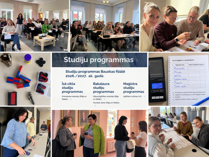 Studiju gads LU Bauskas filiālē sācies ar interesi, aizrautību un jaunu zināšanu apguvi