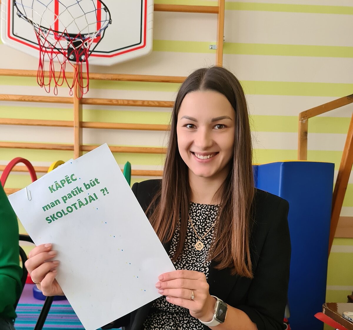 LU Madonas filiāles absolvente Diāna Dzērve Skolotāju dienā savā trešajā darba gadā 