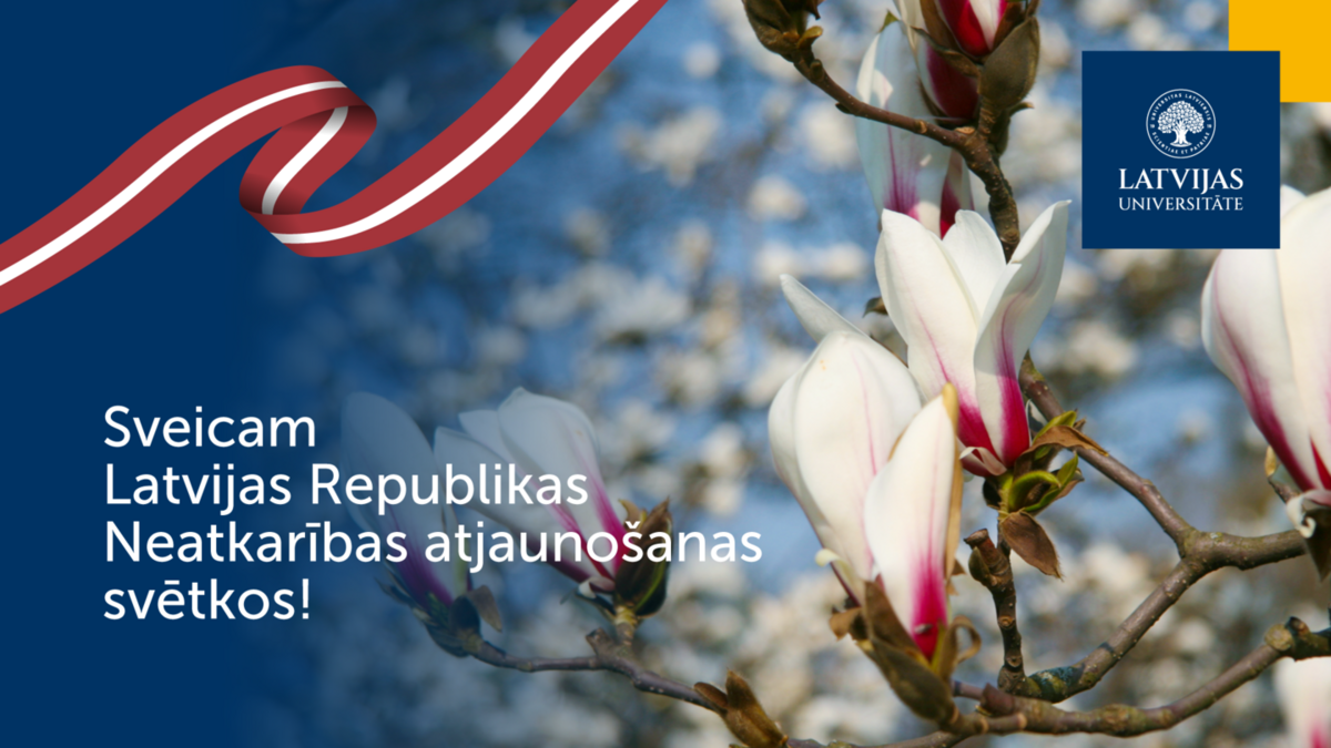 Apsveikums Latvijas Republikas Neatkarības atjaunošanas dienā